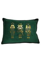 Christmas Nutcracker, poduszka dekoracyjna, zielony, wym.50x35cm
