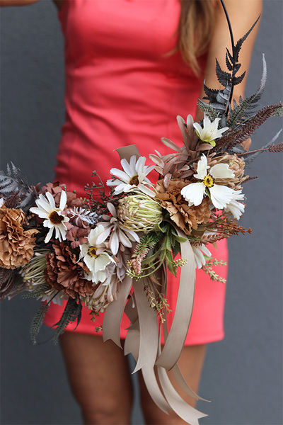 Subtelle Autumn, zielony wianek na obręczy