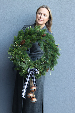 świąteczny wianek W Domu u Magdy, śr.48cm  