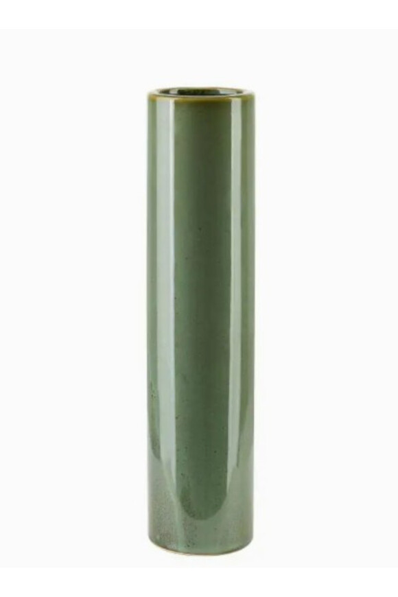 Earth Green, nowoczesny wazon, zielony, wym.30x7cm