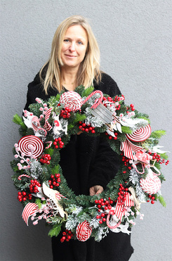 Lollypop Candy, świąteczny wianek dekoracyjny, śr.69cm