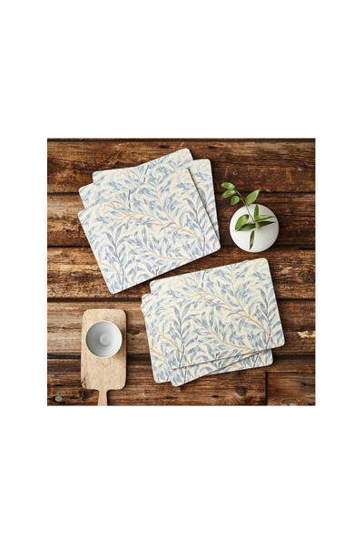 Willow Bough Blue podkładki korkowe średnie