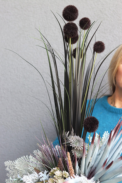 Mortario Sirocco, kompozycja roślinna w naczyniu