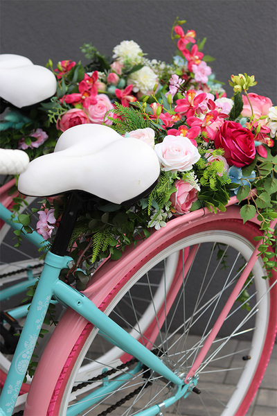 Bicycletta Primaveria, rower z dekoracją kwiatową