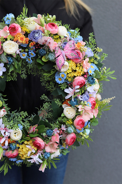 Pastelle Home, dekoracyjny wianek na drzwi