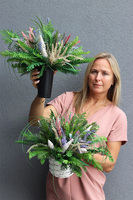 Heather&Lavender, komplet dekoracji nagrobnych