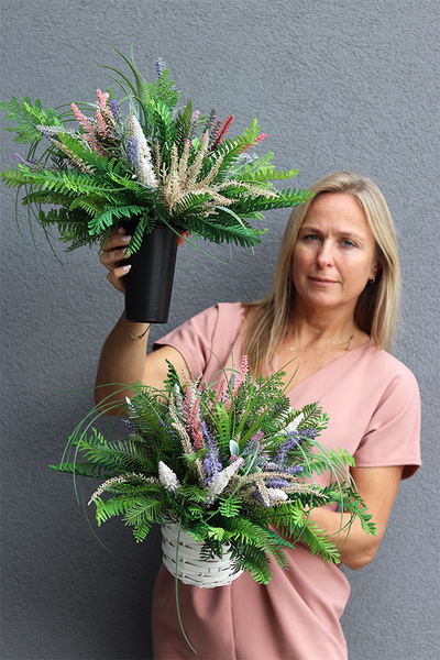 Heather&Lavender, komplet dekoracji nagrobnych