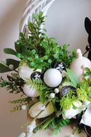 Wielkanocna 2 Aura, wielkanocny wianek na drzwi z zającem