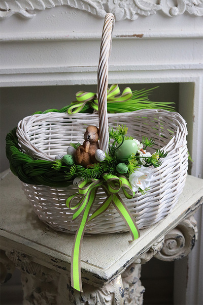 Maryna, dekorowany koszyczek wielkanocny
