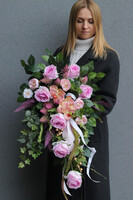 Violetta Story, wiązanka nagrobna w naczyniu