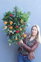 Tulippe, wiosenna wiązanka nagrobna z tulipanami