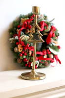 Xmas Gold, świąteczny świecznik złoty z choinką