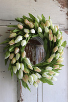 bardzo elegancki wianek z tulipanów, Witaj Wiosno New