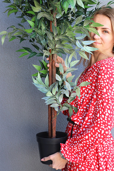 Fikus Benjamin M, sztuczna roślina w doniczce