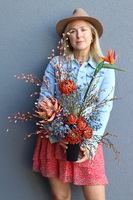 Domero, bukiet nagrobny we wkładzie, dł.74cm