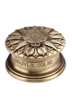 Brujula, ekskluzywny kompas solarny z mosiądzu, wym.4.5x8.5cm