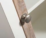 Bristol White komoda wąska ze szkłem