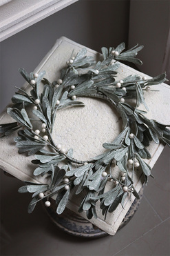 Jemioła Blink, wianek świąteczny, śr.35cm