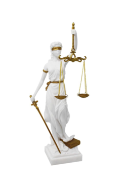 Temida, ręcznie malowana figurka dekoracyjna, wys.35cm