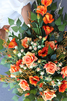 Orangeta Volcan, wiązanka nagrobna na ciężkiej tacy