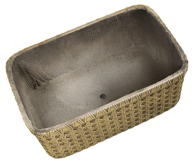 Boho, donica korytko miodowa B, wym.50x31x22cm