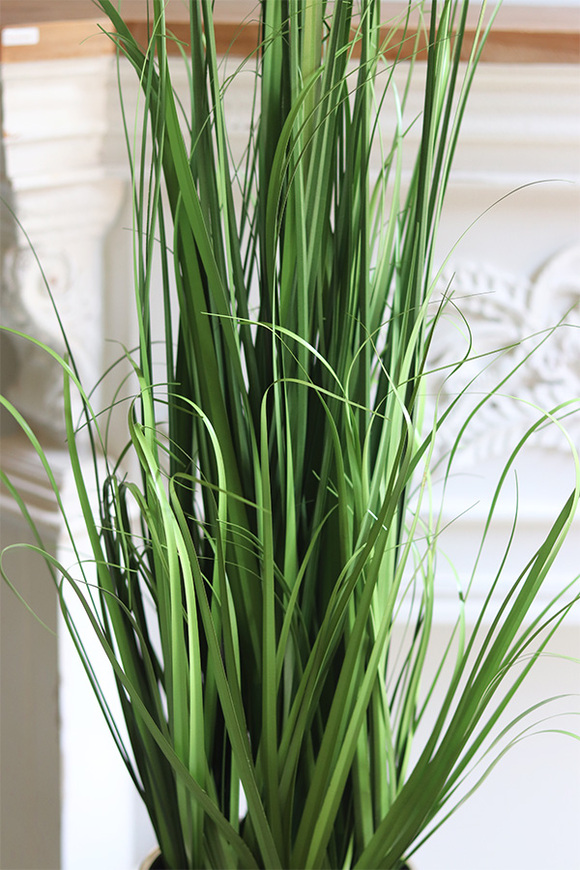 Golden Moment, sztuczna trawa w złotej donicy