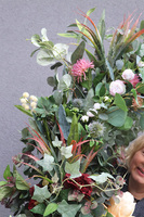 Jasmina New, narożna girlanda ze sztucznych kwiatów