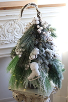 Srebrna Zima w Mieście, świąteczna choinka dekoracyjna