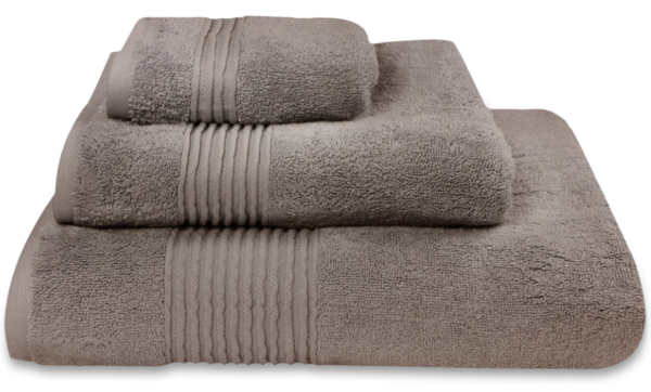 bawełniany ręcznik Basic, kolor brązowy, wym.70x140cm