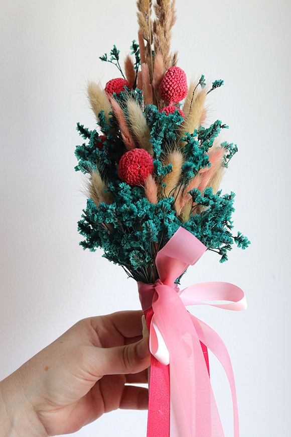 Cecylia, komplet dekoracji wielkanocnych, koszyczek&palemka