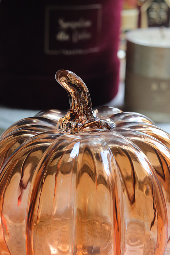 Glass Pumpkin, dekoracyjna dynia szklana	
