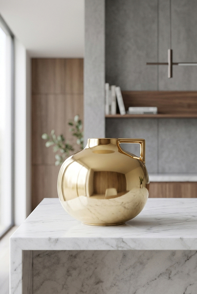 Benne Glamour, wazon ceramiczny z uchem