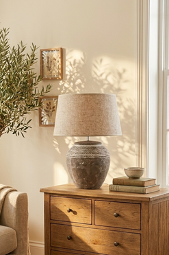Etno A, ceramiczna lampa stołowa, wys.54cm
