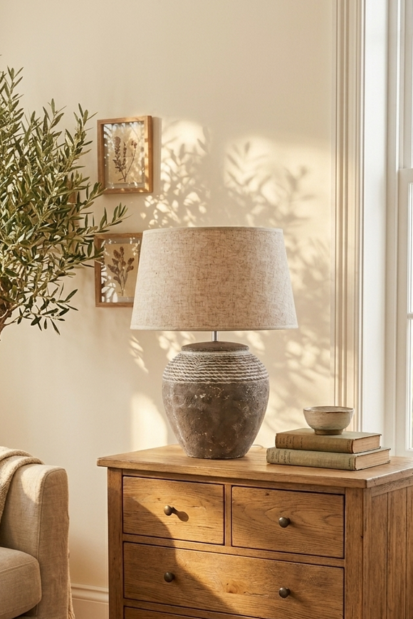 Etno A, ceramiczna lampa stołowa