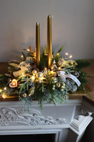 Goldire LED, stroik świąteczny na tacy