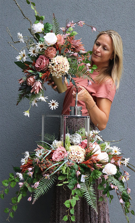 Angelo Garden Benicio, dekoracja nagrobna w lampionie, wys.52cm