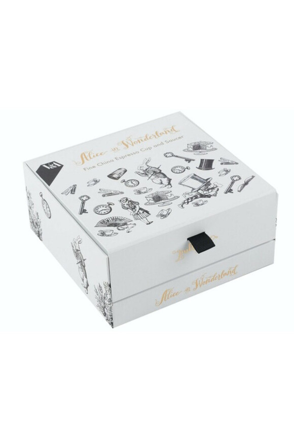 Alice in Wonderland, filiżanka do espresso ze spodkiem