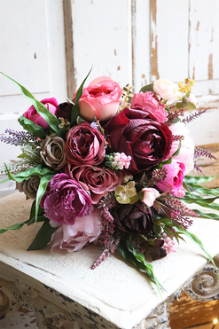 bukiet kwiatowy do ręki, Grefiano 2, dł.32cm 