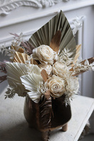 Boho Leata, kompozycja w naczyniu na nóżkach