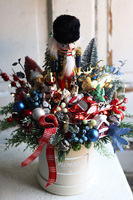 flowerbox świąteczny, Dziadek do Orzechów 2, wym.42x34cm