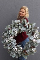 Moko Winter, duży zimowy wianek, śr.76cm