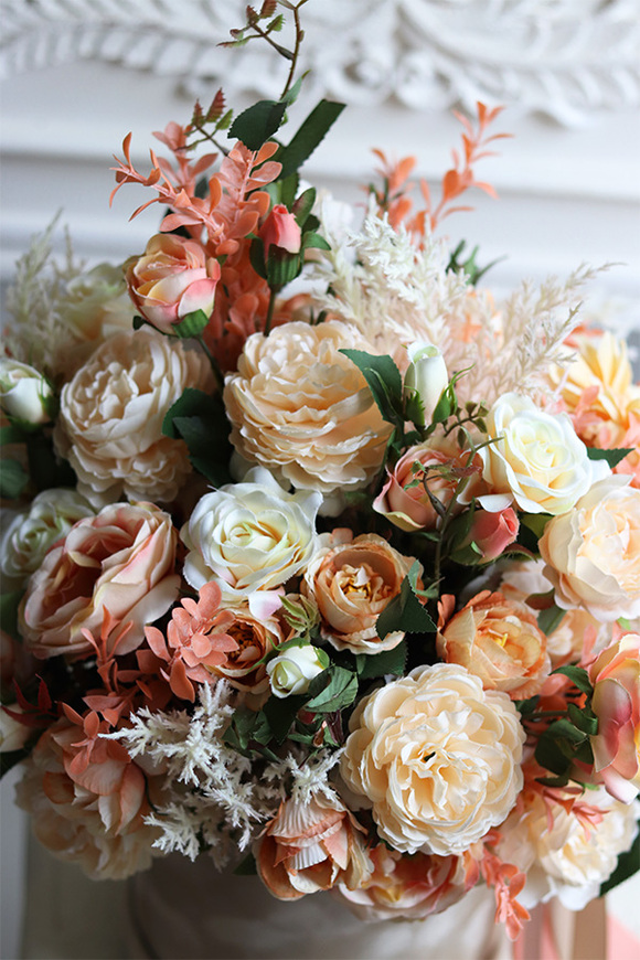 Morella, welurowy flowerbox z kłosami