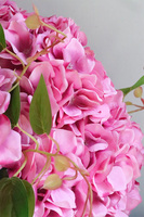 Pink Sweet Baby, długi kosz z różowymi hortensjami