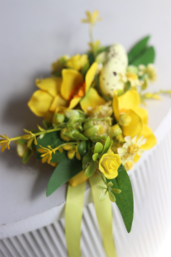 Yellow Basket, dekoracja do koszyczka