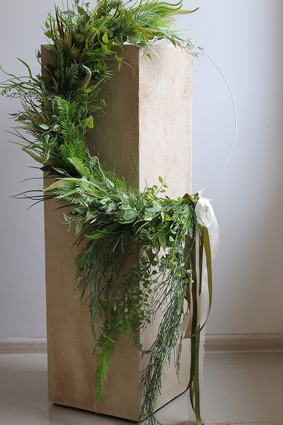 Zielony Księżyc Subtelle, zielony wianek na obręczy