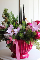  bożonarodzeniowy stroik / kompozycja Christmas Fuksja A, wym.40x50x30cm 