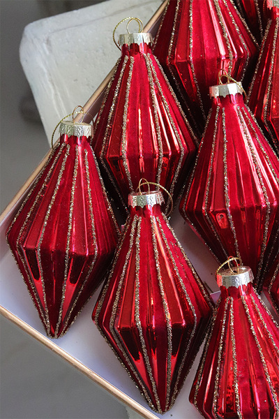 Classic XMAS, szklane bombki w pudełku