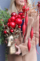 Reniferro Design, świąteczny stroik z reniferem