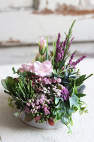 Hedista Mini, urocza kompozycja kwiatowa, wym.18x18cm 