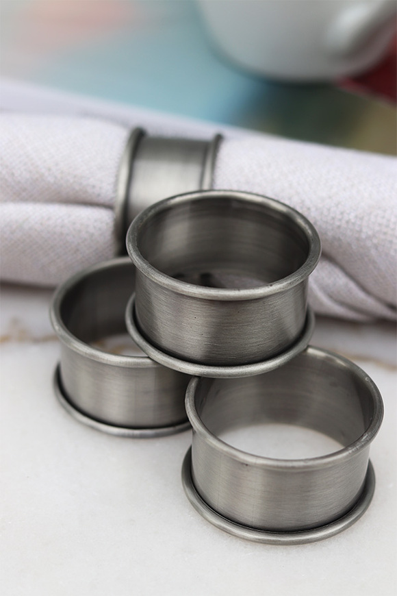 Cynthia, komplet 4 szt. obrączek do serwetek, wym.2.2x4.5cm